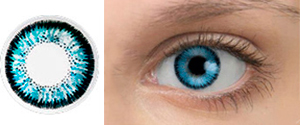 OKVision Fusion Color Blue 2 — голубой для темных глаз