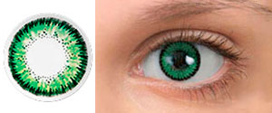 OKVision Fusion Color Green2 - зеленый для темных глаз