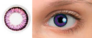 OKVision Fusion Color Violet 2 - фиолетовый для темных глаз