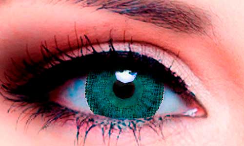 Фотографія ADRIA 2 Tone Turquoise на світлих очах