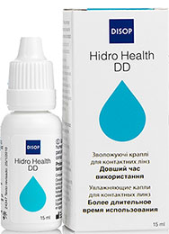 Краплі Hidro Health DD надають відчуття максимального комфорту при носінні контактних лінз і підтримують очі в здоровому стані. 